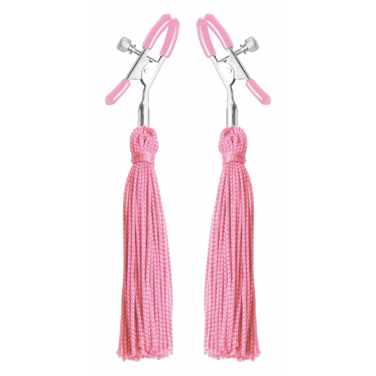 Tickle Me Pink Nipple Clamp Tassels FR-AE124