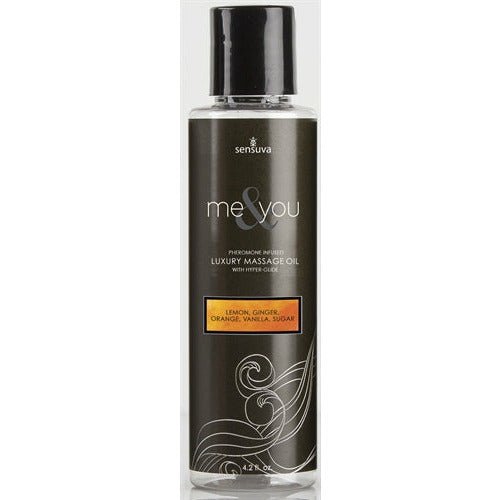 Me and You Massage Oil - Lemon Ginger Orange Vanilla Sugar - 4.2 Oz. SEN-VL444