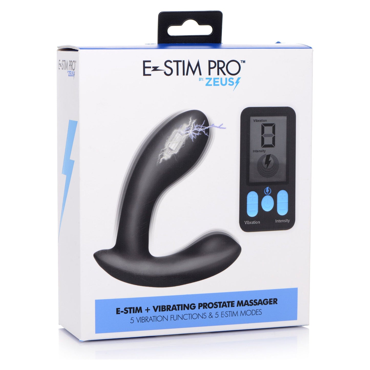 E-Stim and Vibrating Prostate Massager - Black