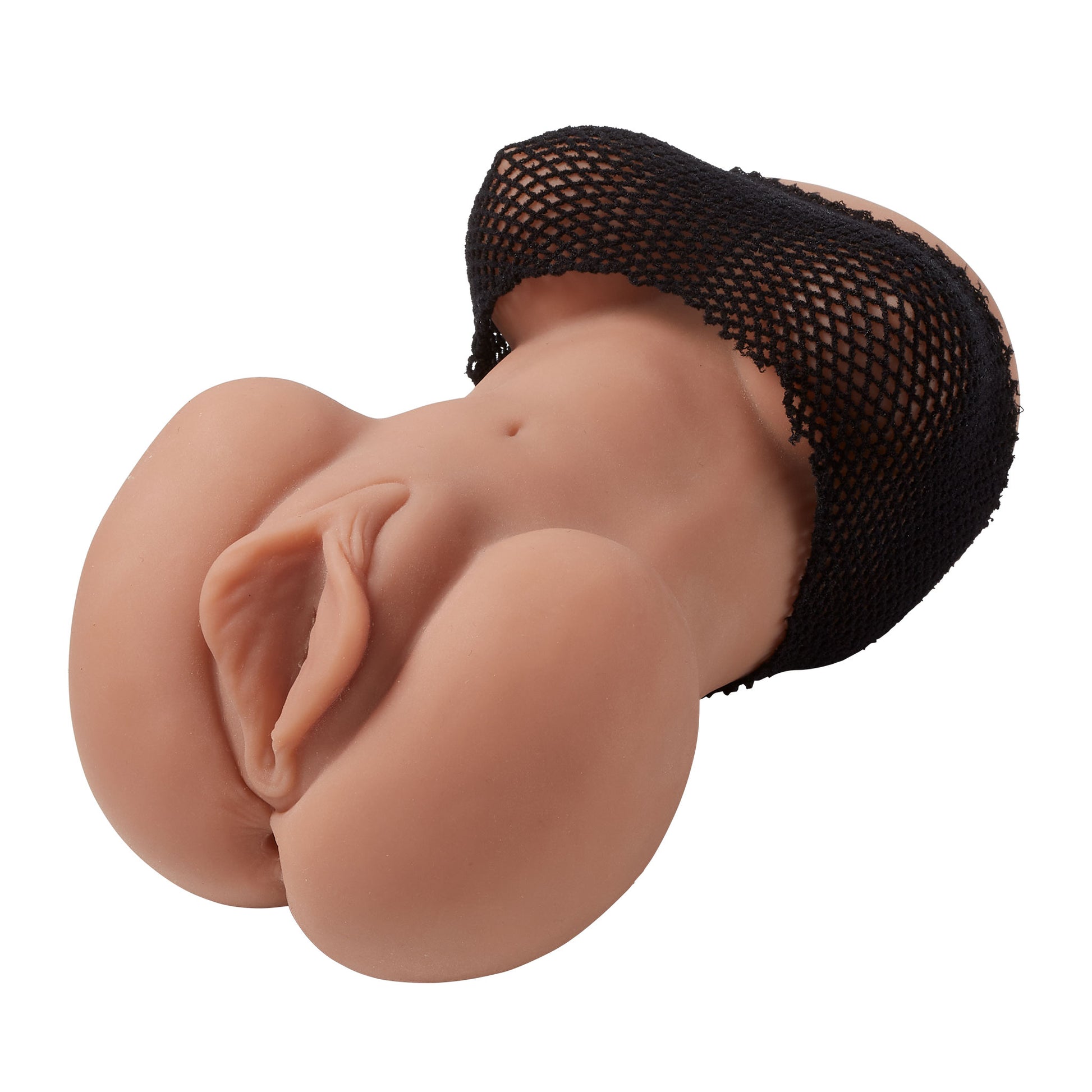 Cloud 9 Mini Body Dual Stroker Pleasure Pussy and  Ass - Tan WTC423T