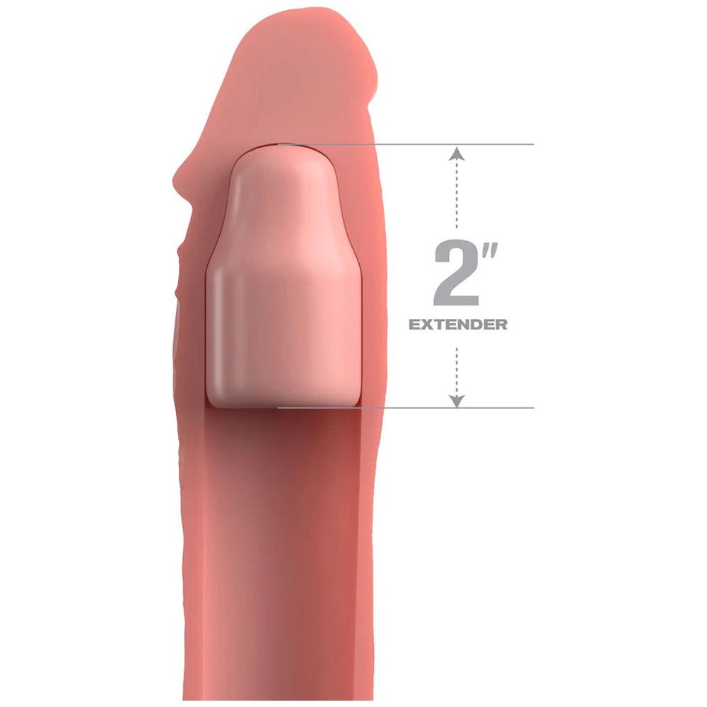 Fantasy X-Tensions Elite 8 Inch Sleeve With 2 Inch Plug - Light