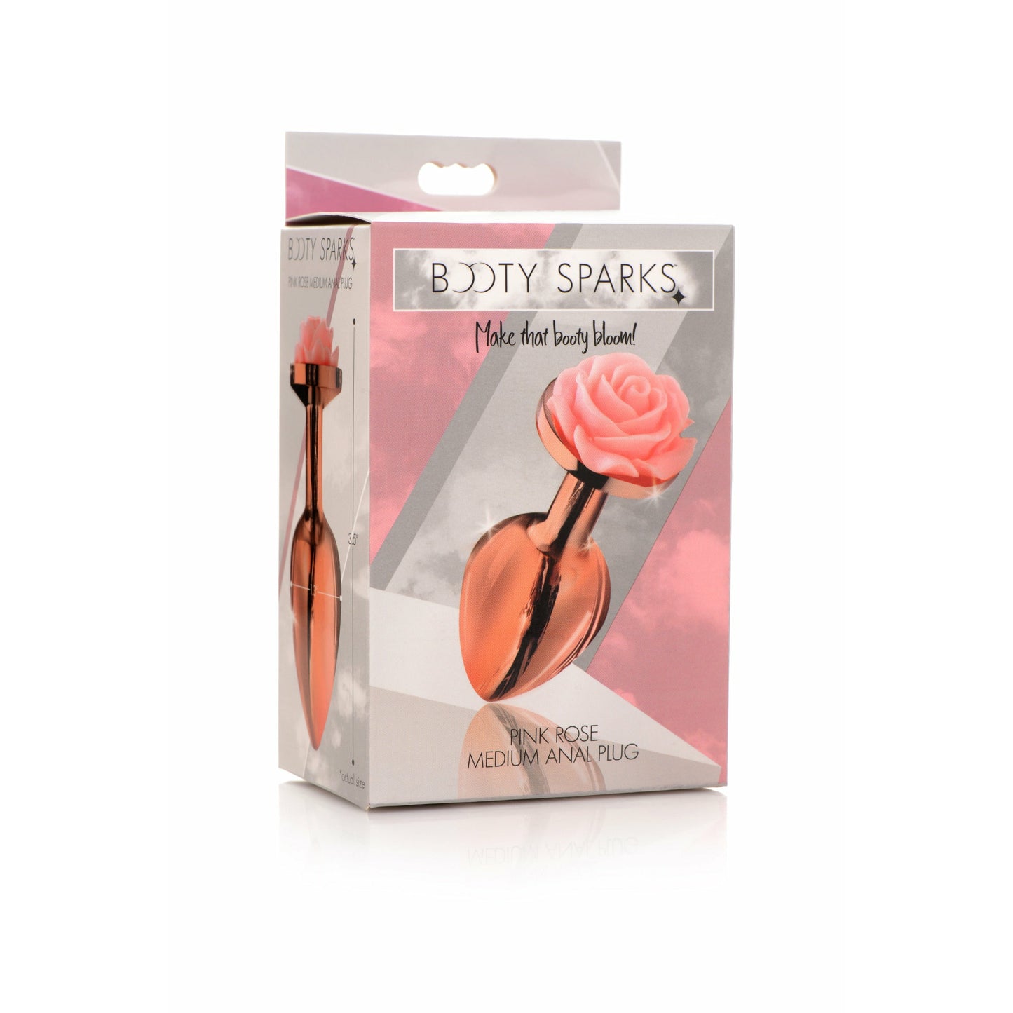 Pink Rose Gold Anal Plug - Medium