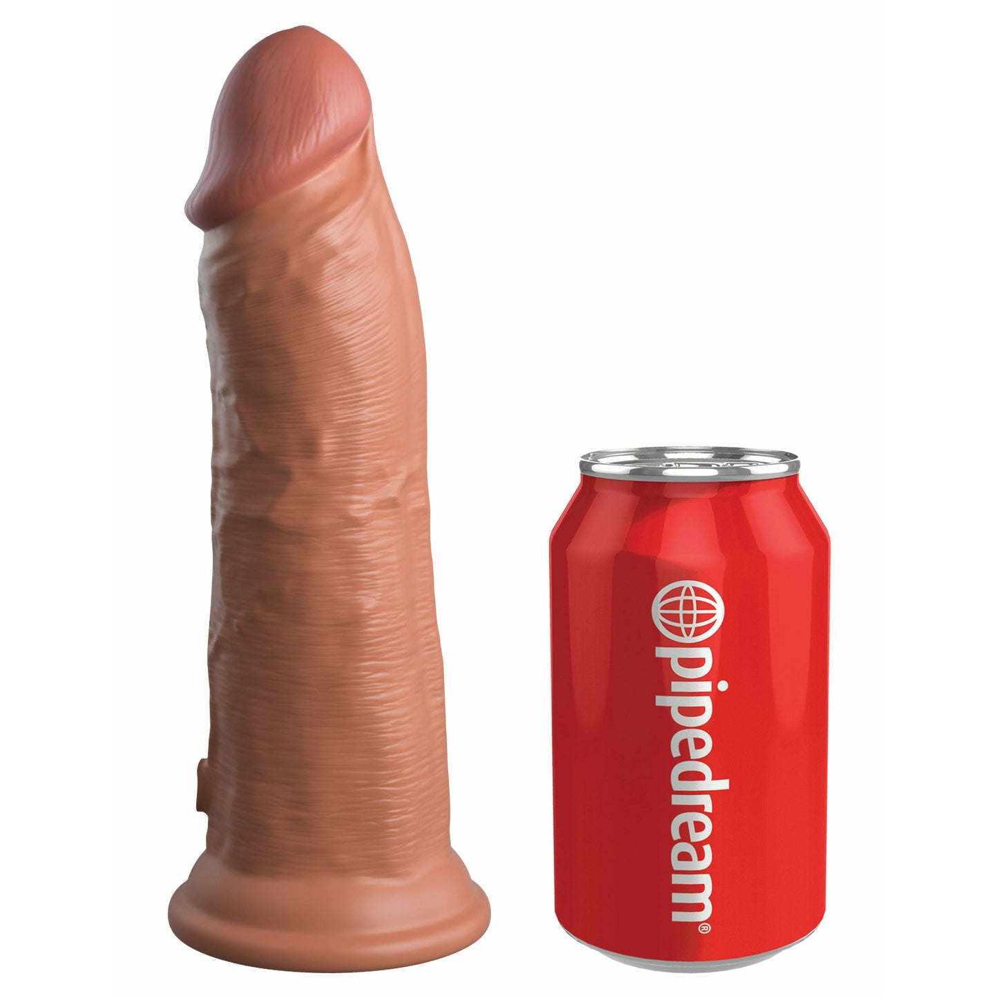 King Cock Elite 8 Inch Silicone Dual Density Cock  - Tan
