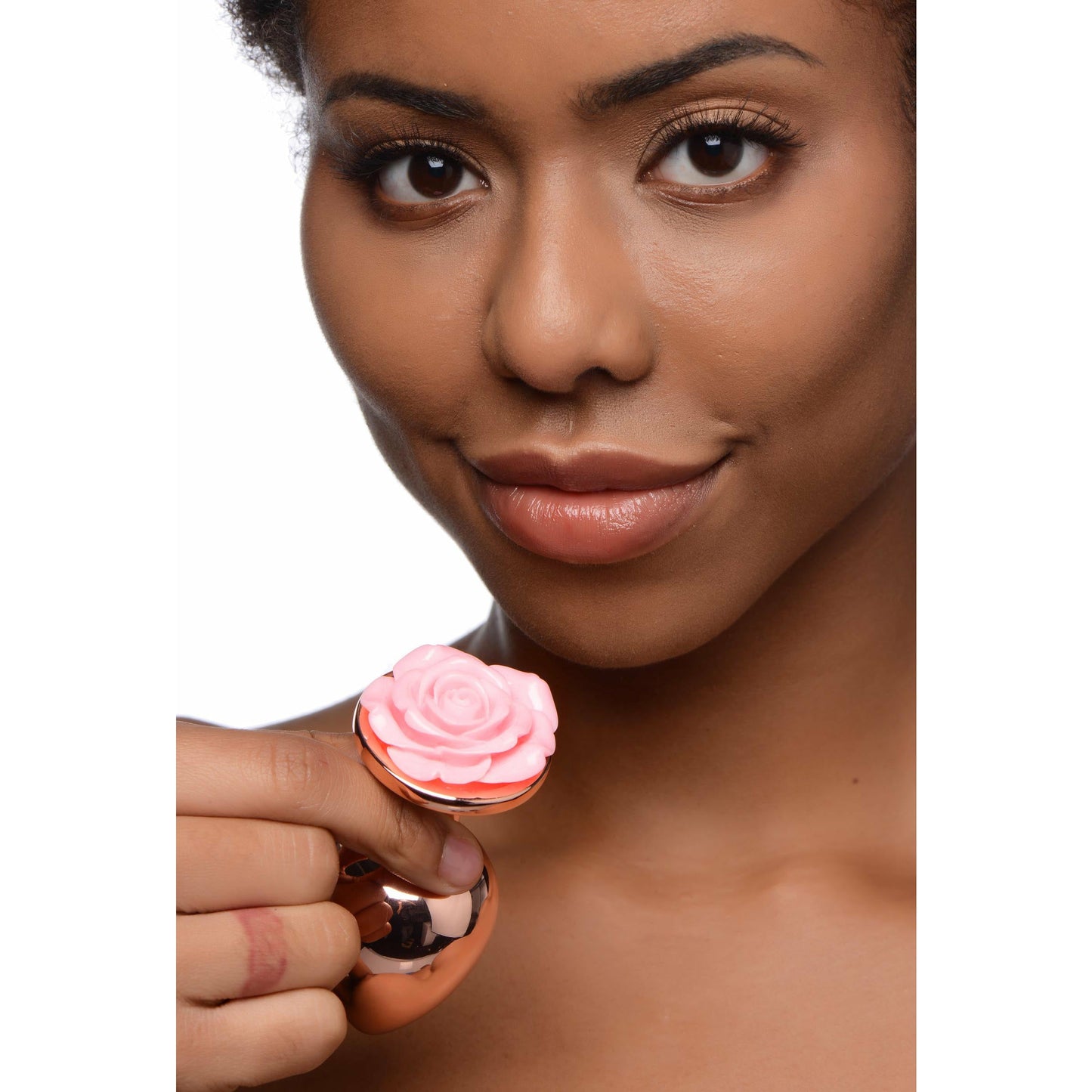 Pink Rose Gold Anal Plug - Large BTYS-AG855-LRG