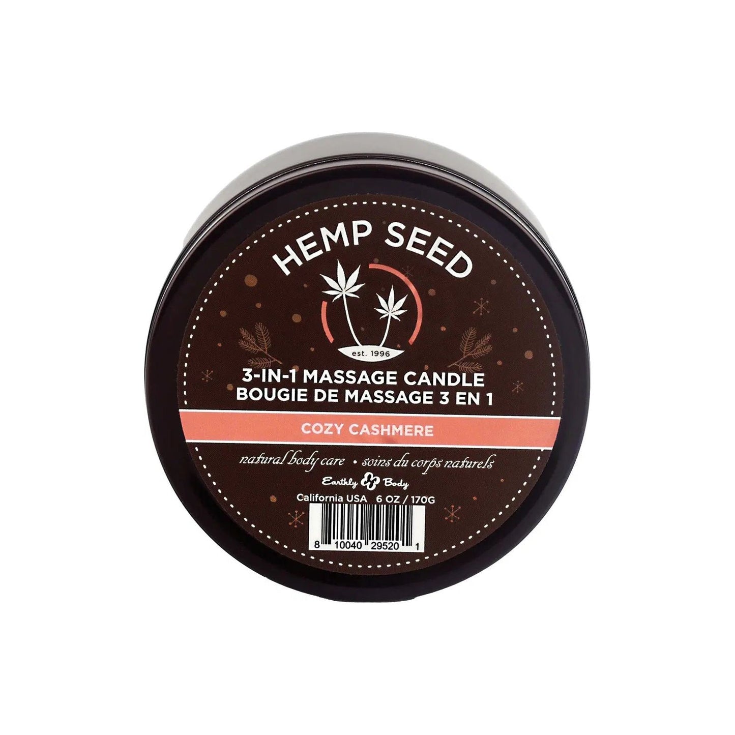 3-in-1 Massage Candle - 6 Oz. - Cozy Cashmere EB-HSCH022A