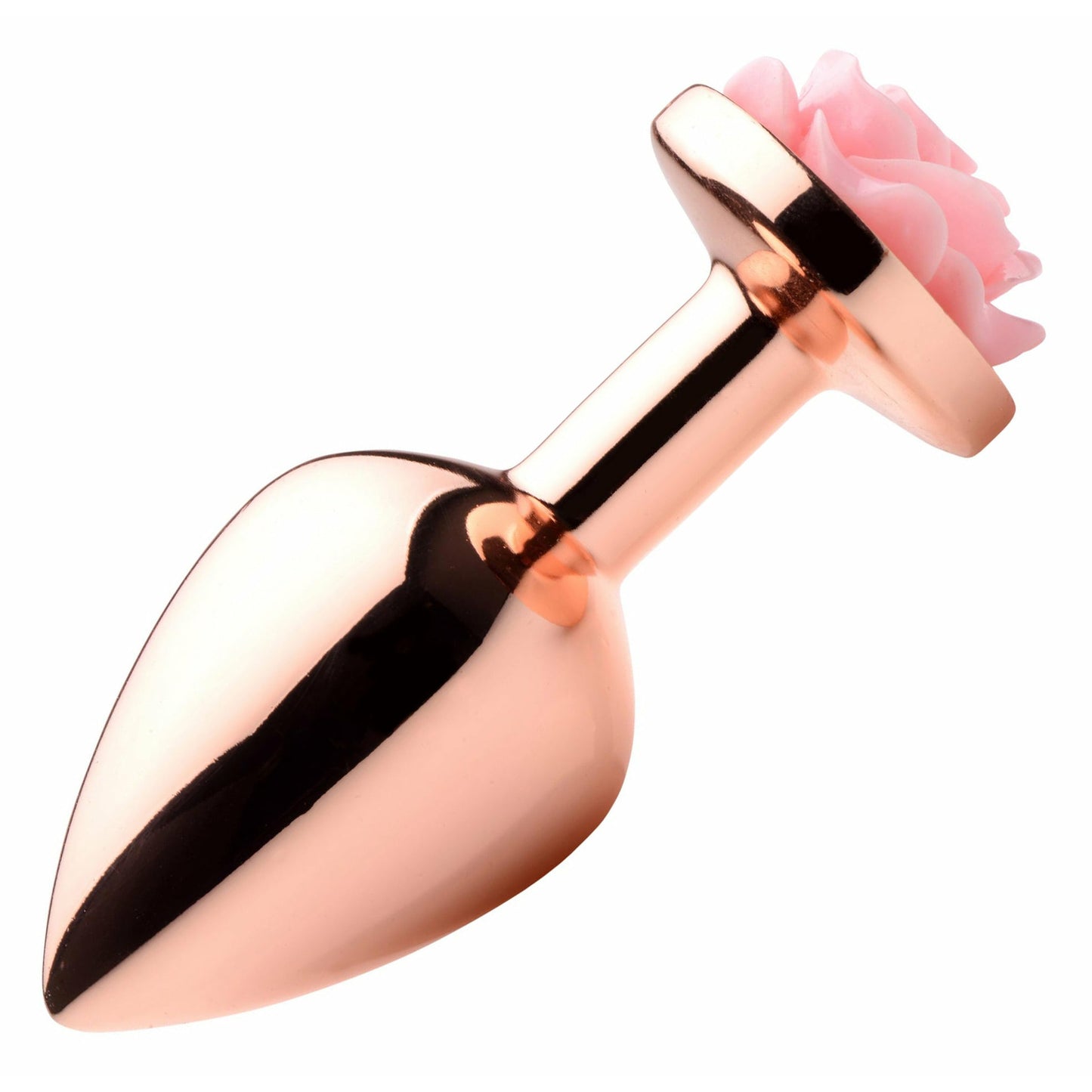 Pink Rose Gold Anal Plug - Medium