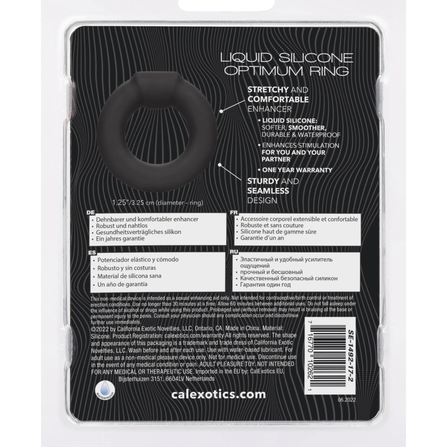 Alpha Liquid Silicone Optimum Ring - Black