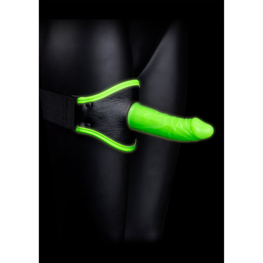 Thigh Strap-on With Silicone Dildo 5.7 Inch - Glow in the Dark