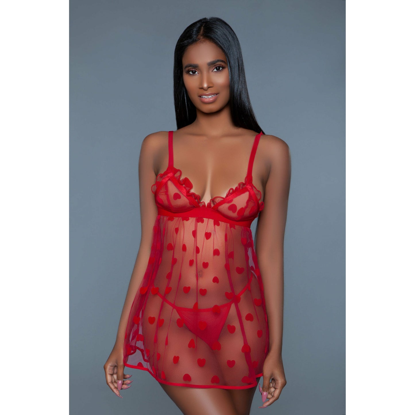 Valentina Slip - Medium - Red