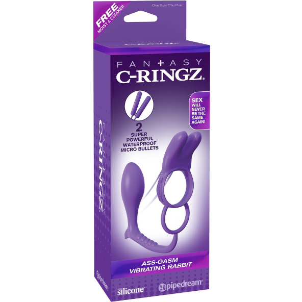 Fantasy C Ringz Ass Gasm Vibrating Rabbit