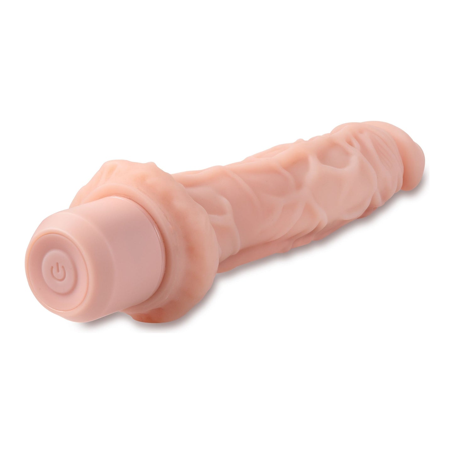 Dr. Skin Silicone - Dr. Richard - 9 Inch Vibrating Dildo -Beige