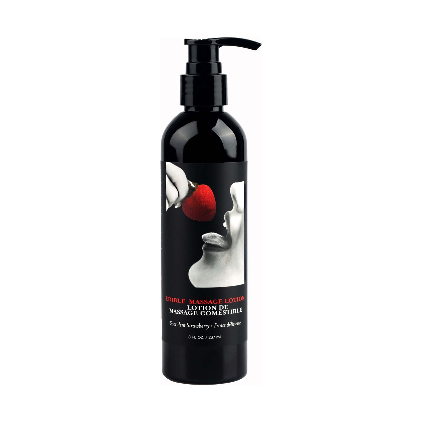 Edible Massage Lotion - Strawberry - 8 Fl. Oz. EB-MLE003