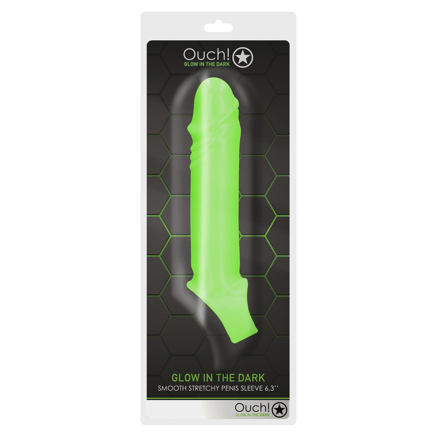 Smooth Stretchy Penis Sleeve - Glow in the Dark