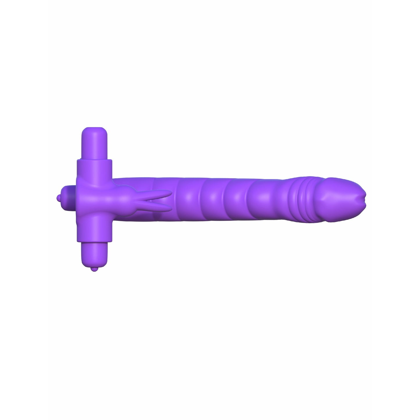 Fantasy C-Ringz Silicone Double Penetrator Rabbit - Purple