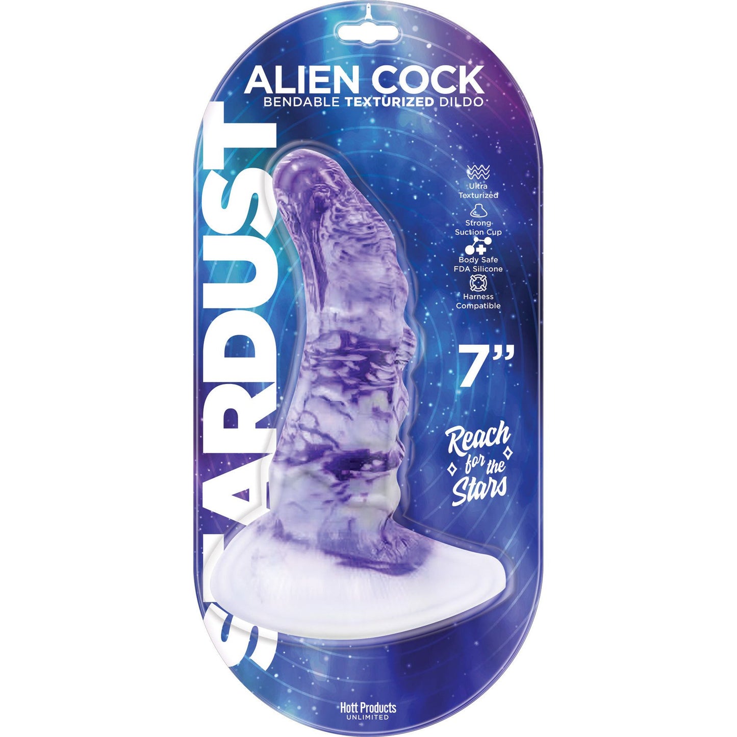 Stardust - Alien Cock - Bendable Texturized Dildo Texturized Dildo - 7 Inch HTP3478