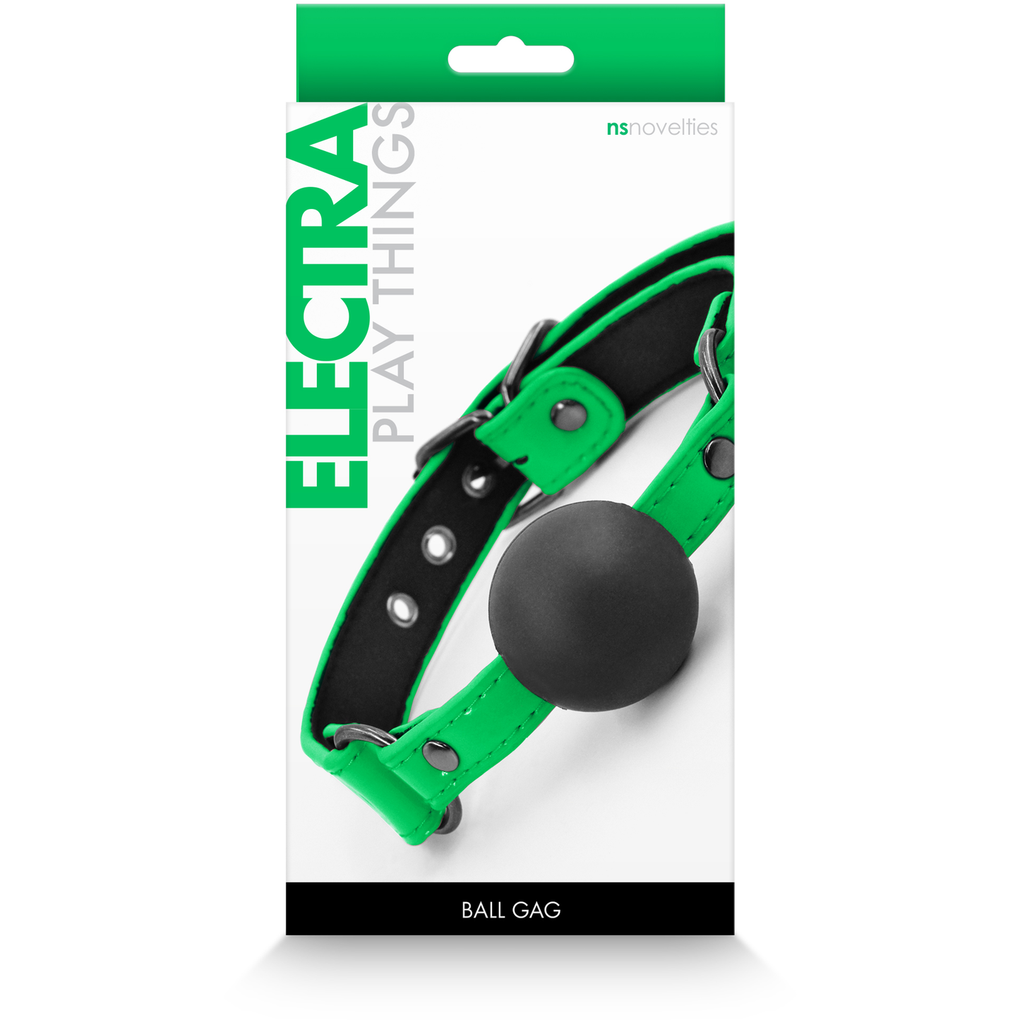 Electra Play Things - Ball Gag - Green NSN-1310-68