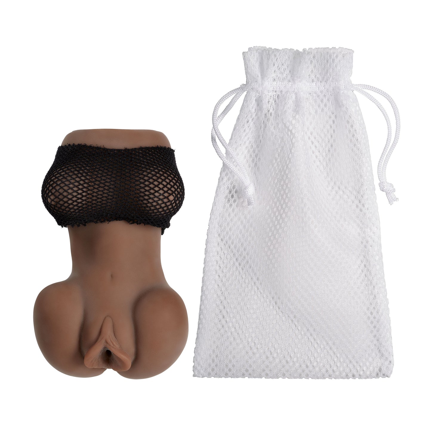 Cloud 9 Mini Body Dual Stroker Pleasure Pussy and  Ass - Brown