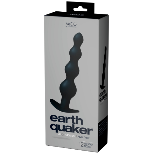 Earth Quaker Rechargeable Anal Vibe - Just Black