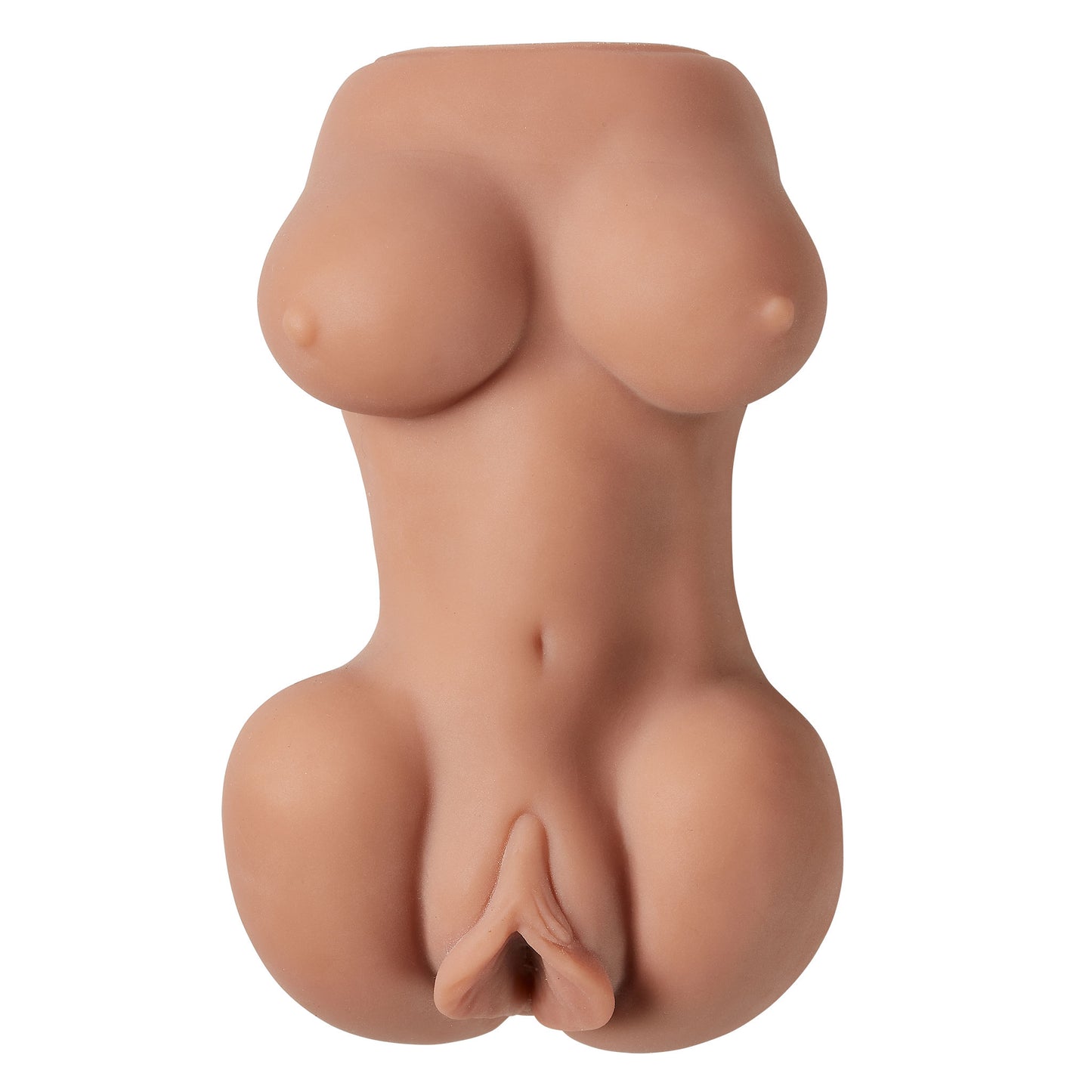 Cloud 9 Mini Body Dual Stroker Pleasure Pussy and  Ass - Tan