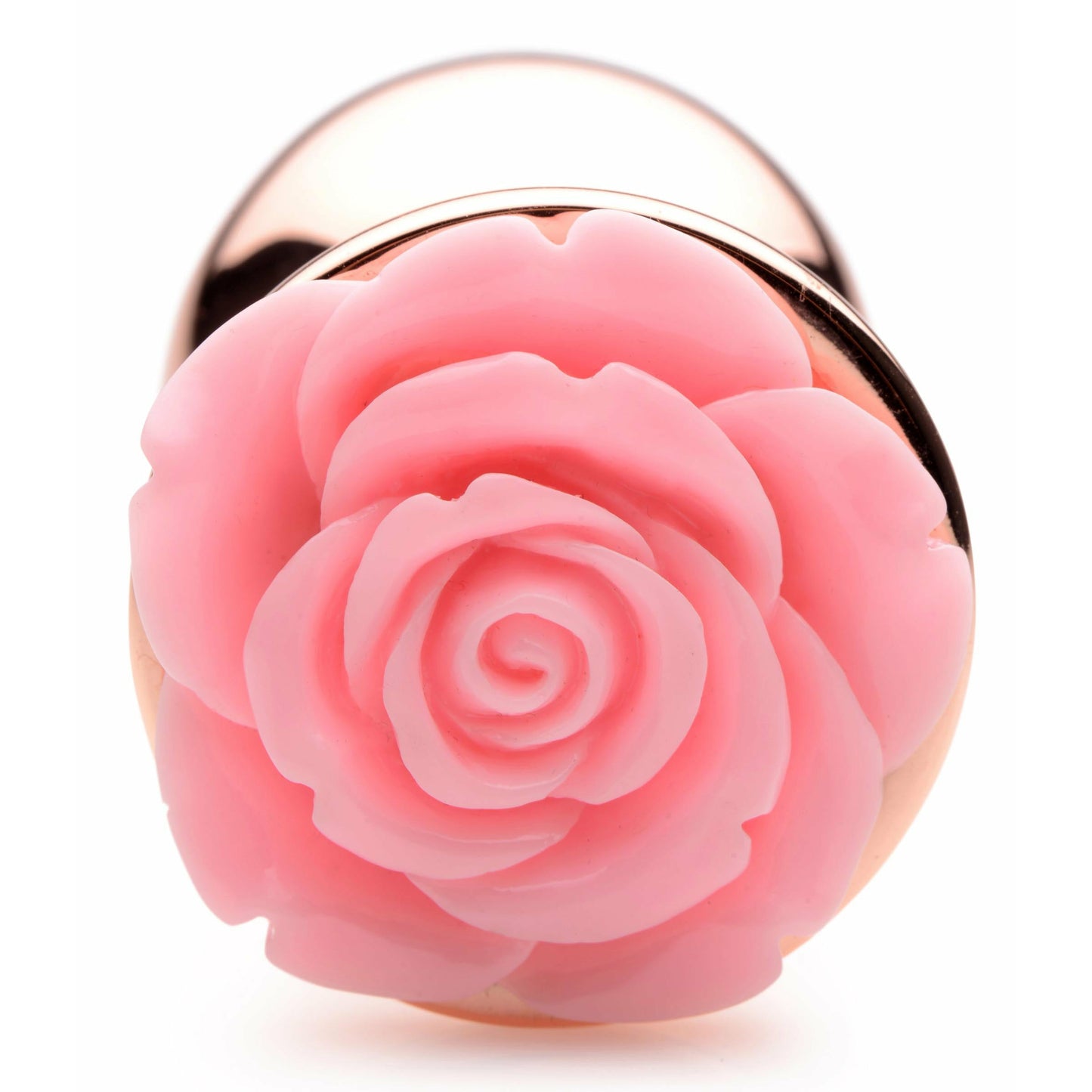 Pink Rose Gold Anal Plug - Large
