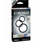 Fantasy C-Ringz Silicone Ring Stamina Set - Black PD5912-23