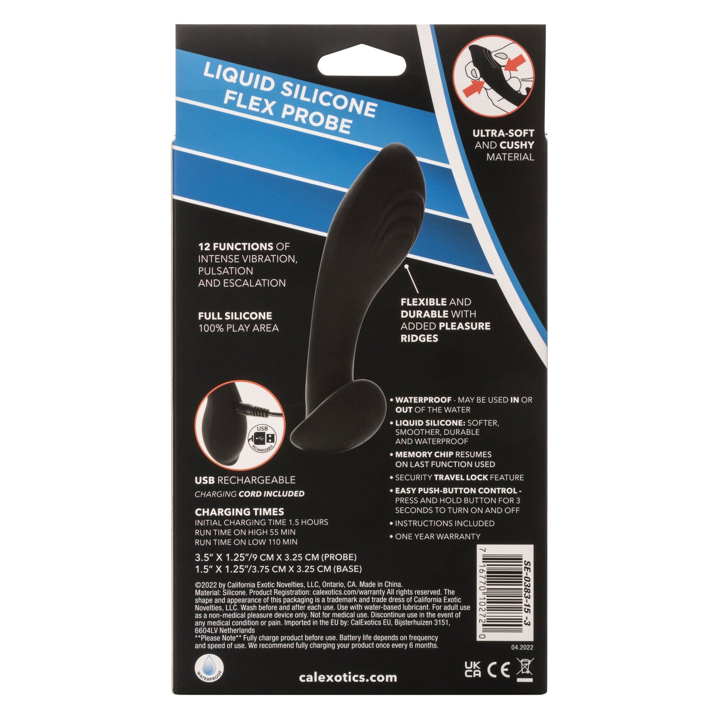 Eclipse Liquid Silicone Flex Probe - Black