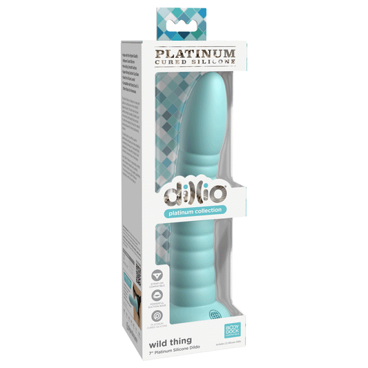 Dillio Platinum - Wild Thing 7 Inch Dildo - Teal