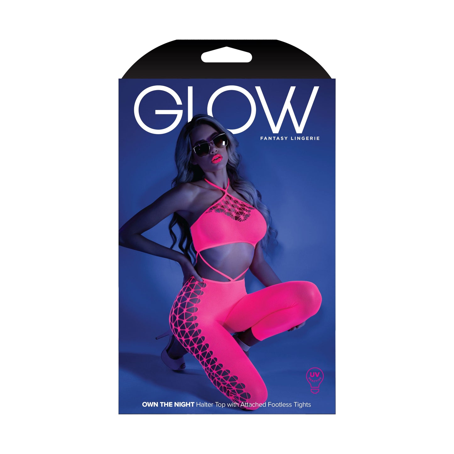 Own the Night Bodystocking - One Size - Neon Pink