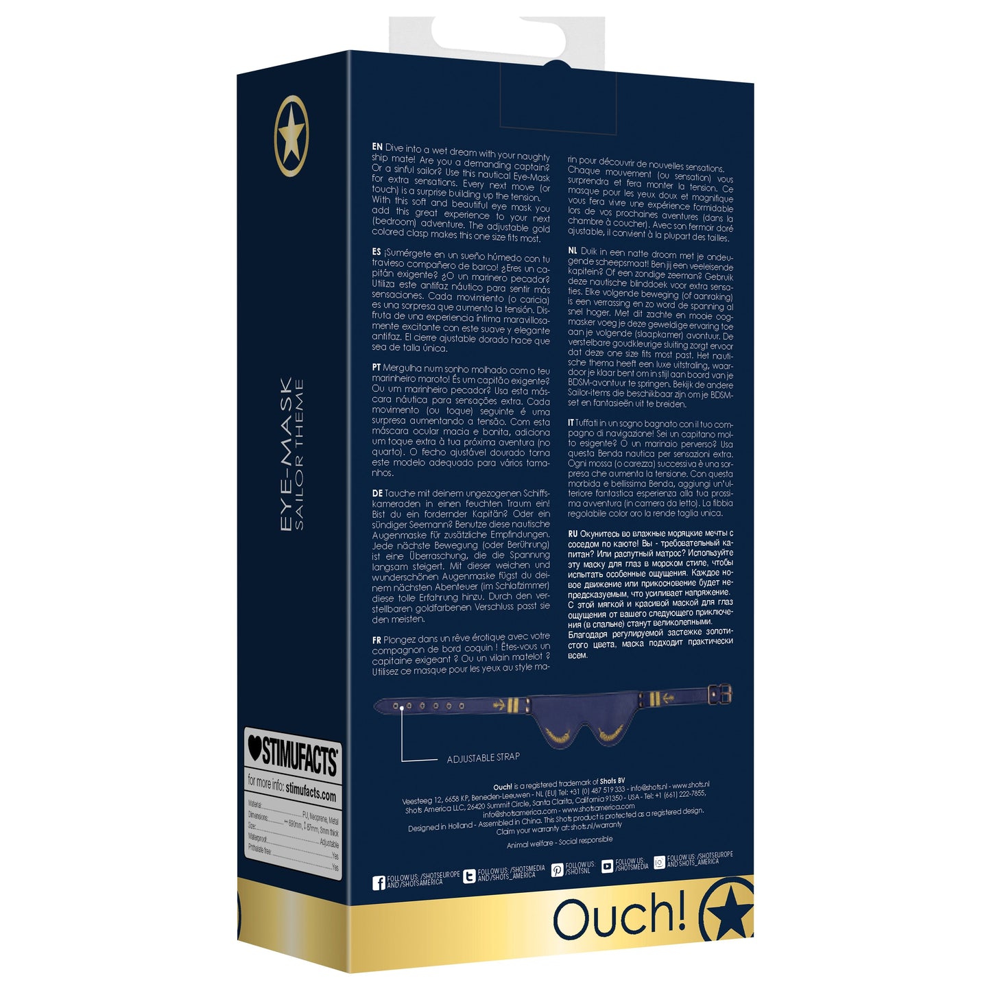 Eye-Mask - Sailor Theme - Blue