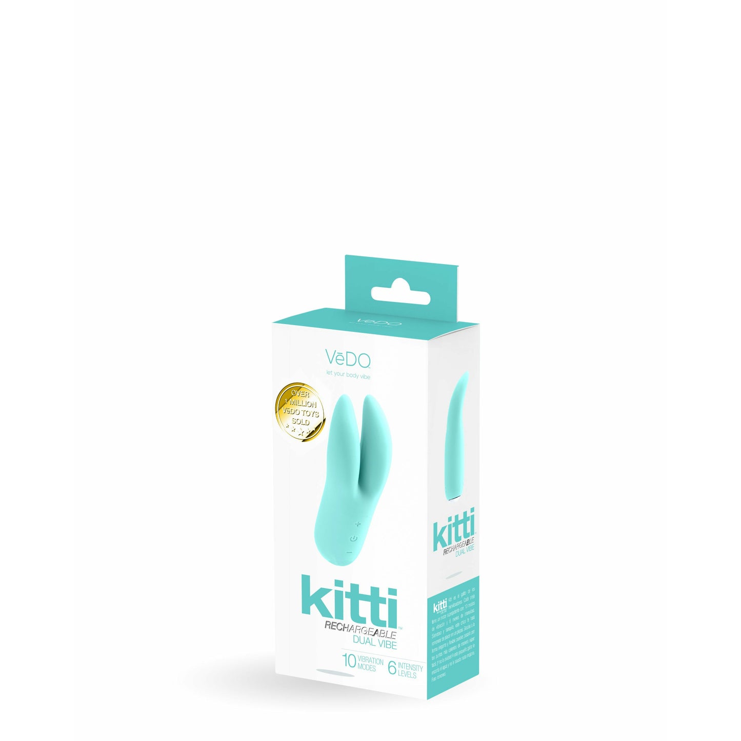 Kitti Rechargeable Dual Vibe - Tease Me Turquoise