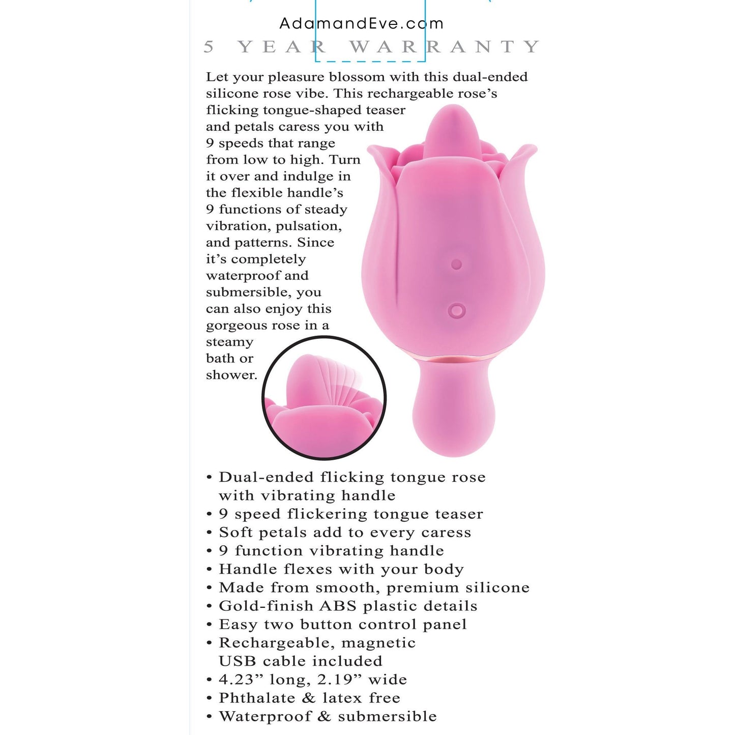 Eve's Ravishing Clit Flicking Rose - Pink