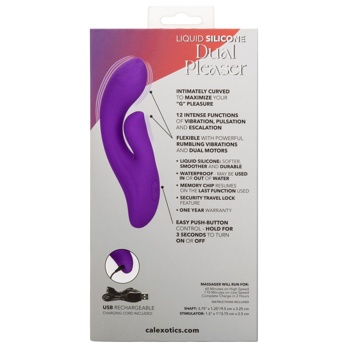 Stella Liquid Silicone Dual Pleaser - Purple