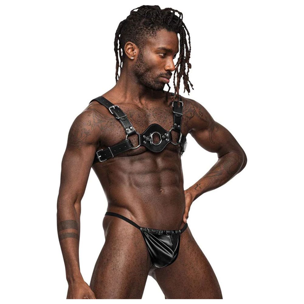 Libra Leather Harness - Black