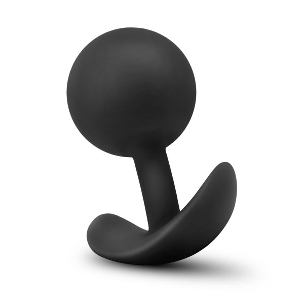 Anal Adventures - Platinum - Silicone Vibra Plug - Black BL-11815