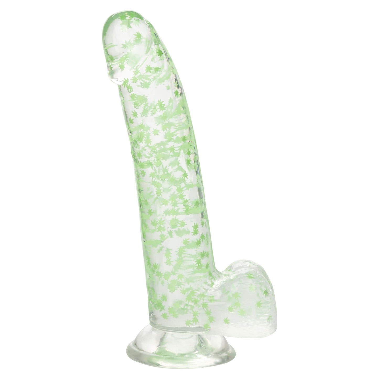 Naughty Bits I Leaf Dick Glow-in-the-Dark Weed  Leaf Dildo - Glow in the Dark