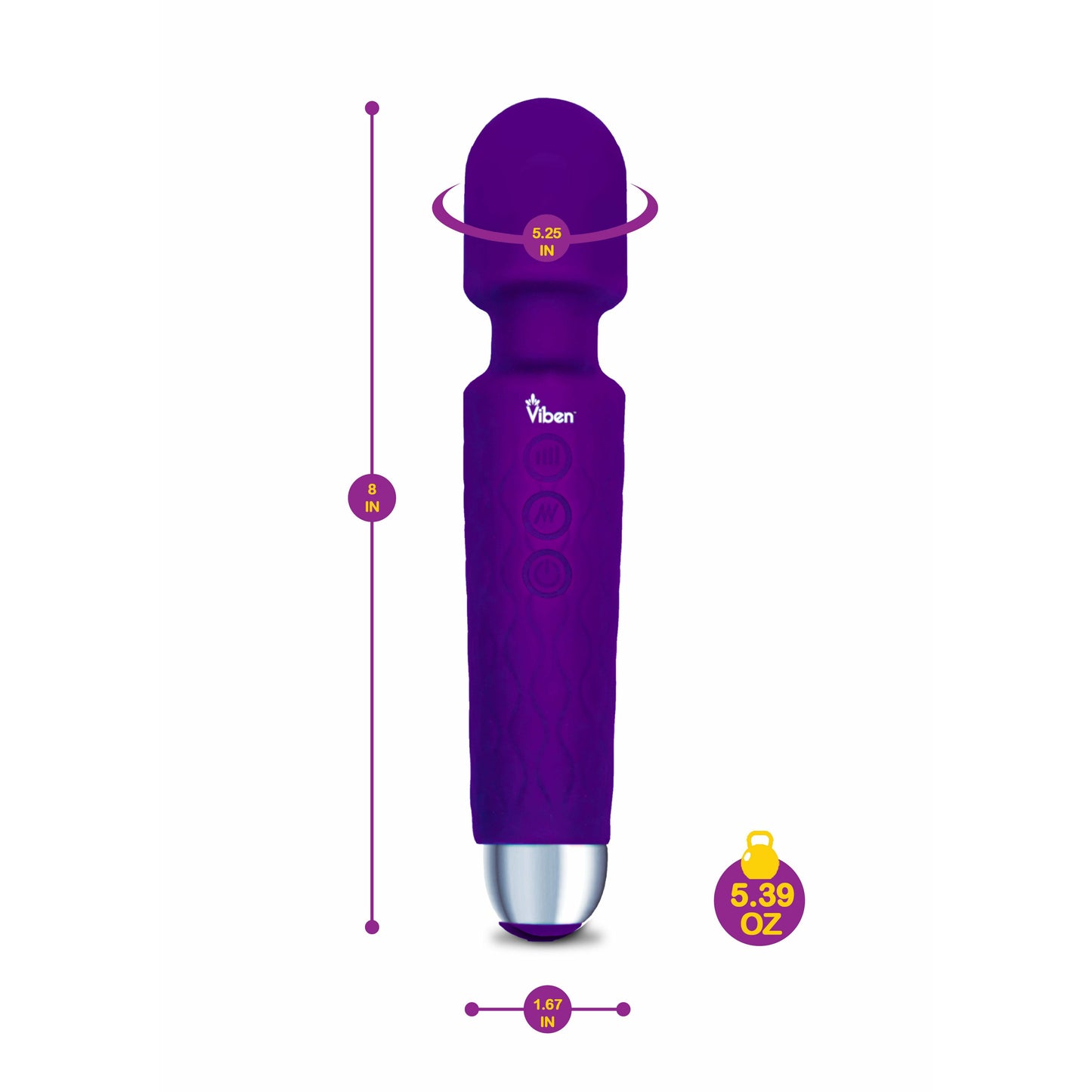 Tempest - Intense Wand Massager - Violet