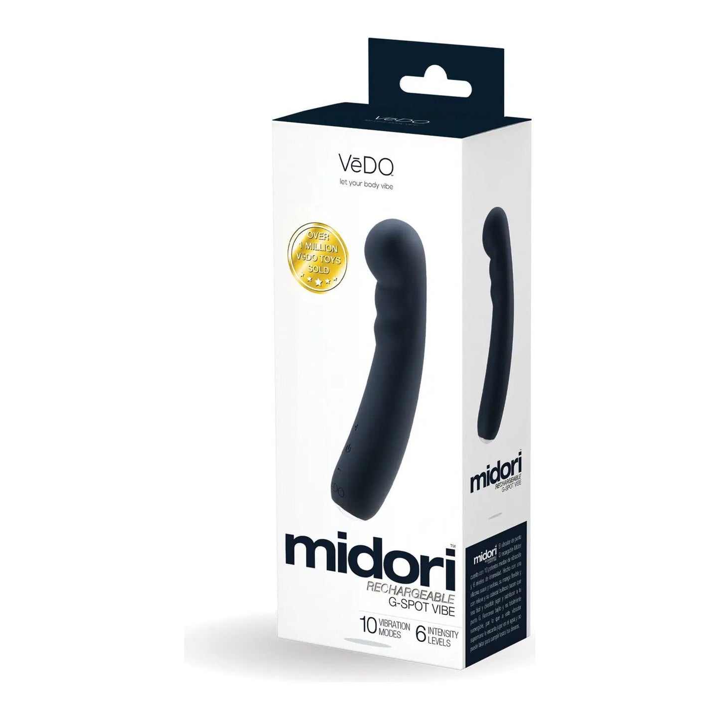 Midori Rechargeable G-Spot Vibe - Just Black