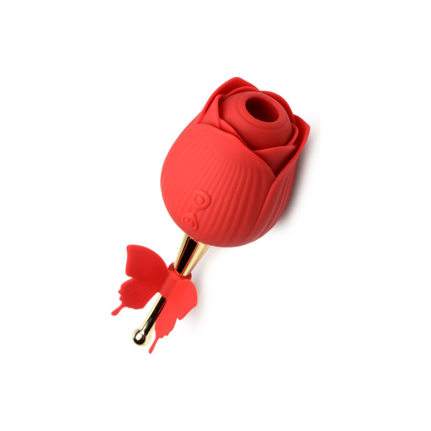 Bloomgasm Flutter Rose Sucking Rose With Butterfly  Teaser - Red INM-AG954