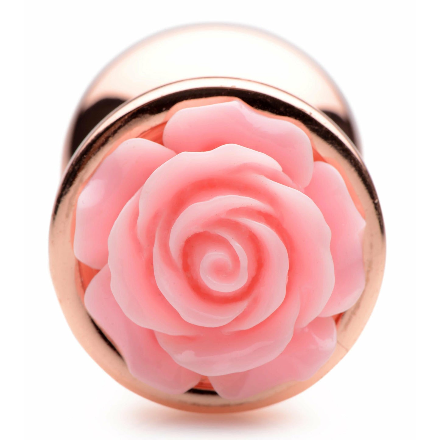 Pink Rose Gold Anal Plug - Medium