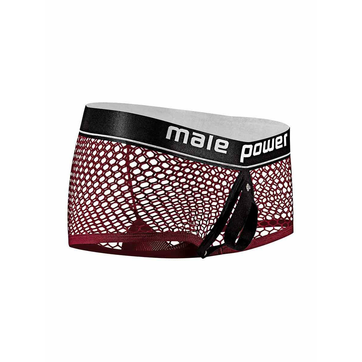 Cock Pit Net Mini Cock Ring Short - Extra Large - Burgundy MP-120260BNXL