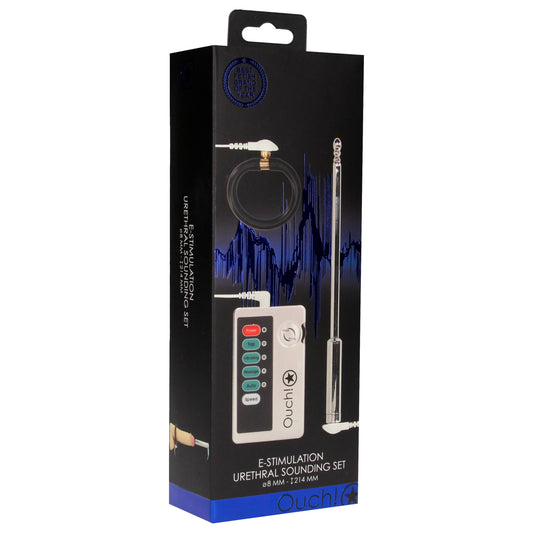 E-Stimulation Urethral Sounding Set - Silver