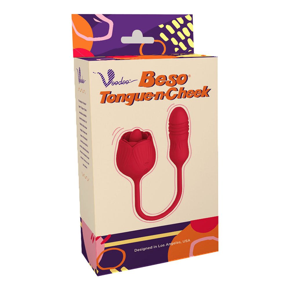Voodoo Beso Tongue-N-Cheek Rose - Red