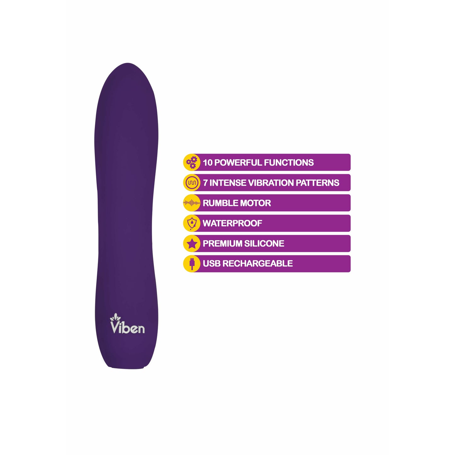 Vivacious - Violet - Intense 10-Function Bullet