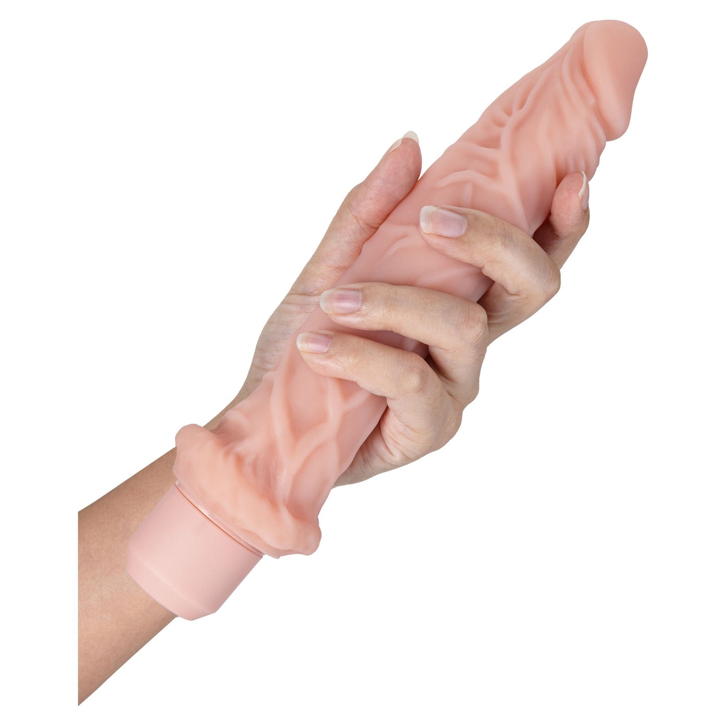 Dr. Skin Silicone - Dr. Richard - 9 Inch Vibrating Dildo -Beige