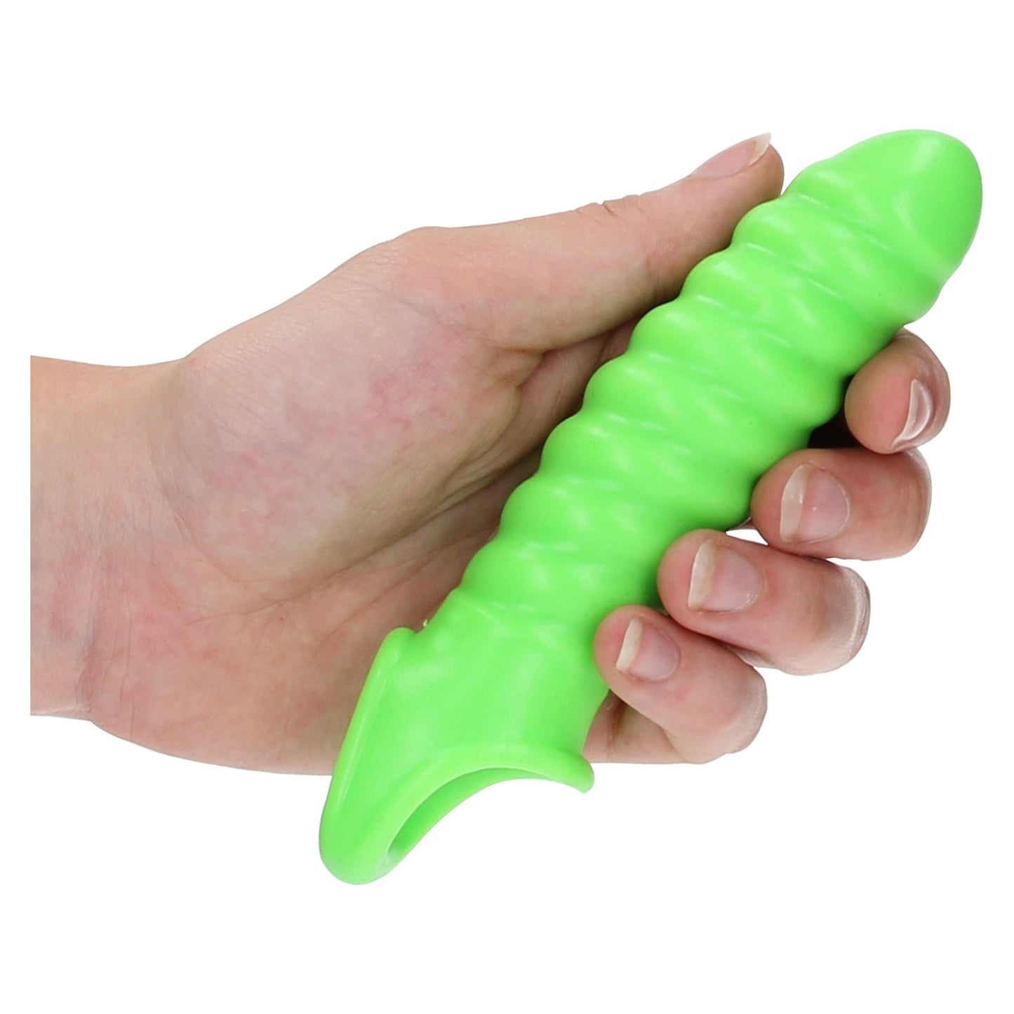 Swirl Stretchy Penis Sleeve - Glow in the Dark