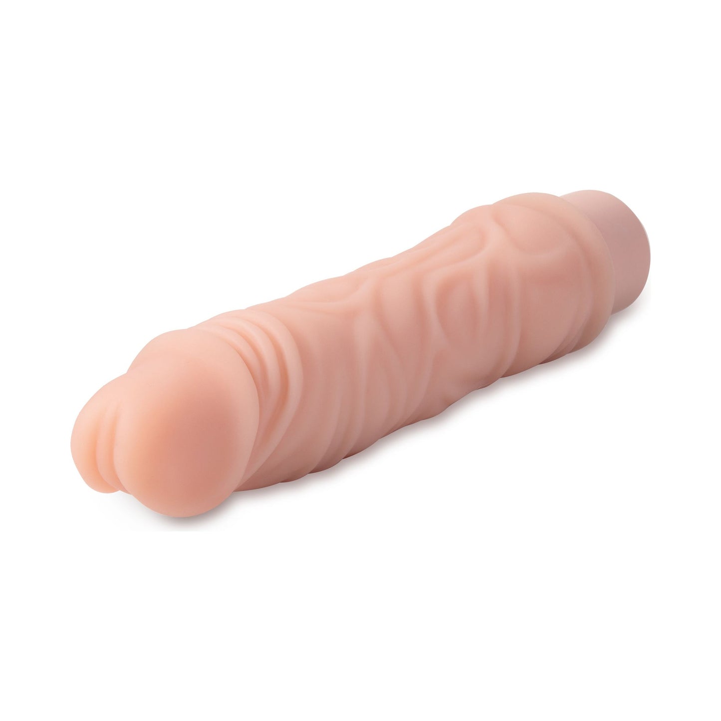 Dr. Skin Silicone - Dr. David - 8 Inch Vibrating  Dildo - Beige