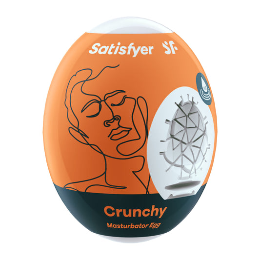 Satisfyer Masturbator Egg - Crunchy - Orange SAT-9043408