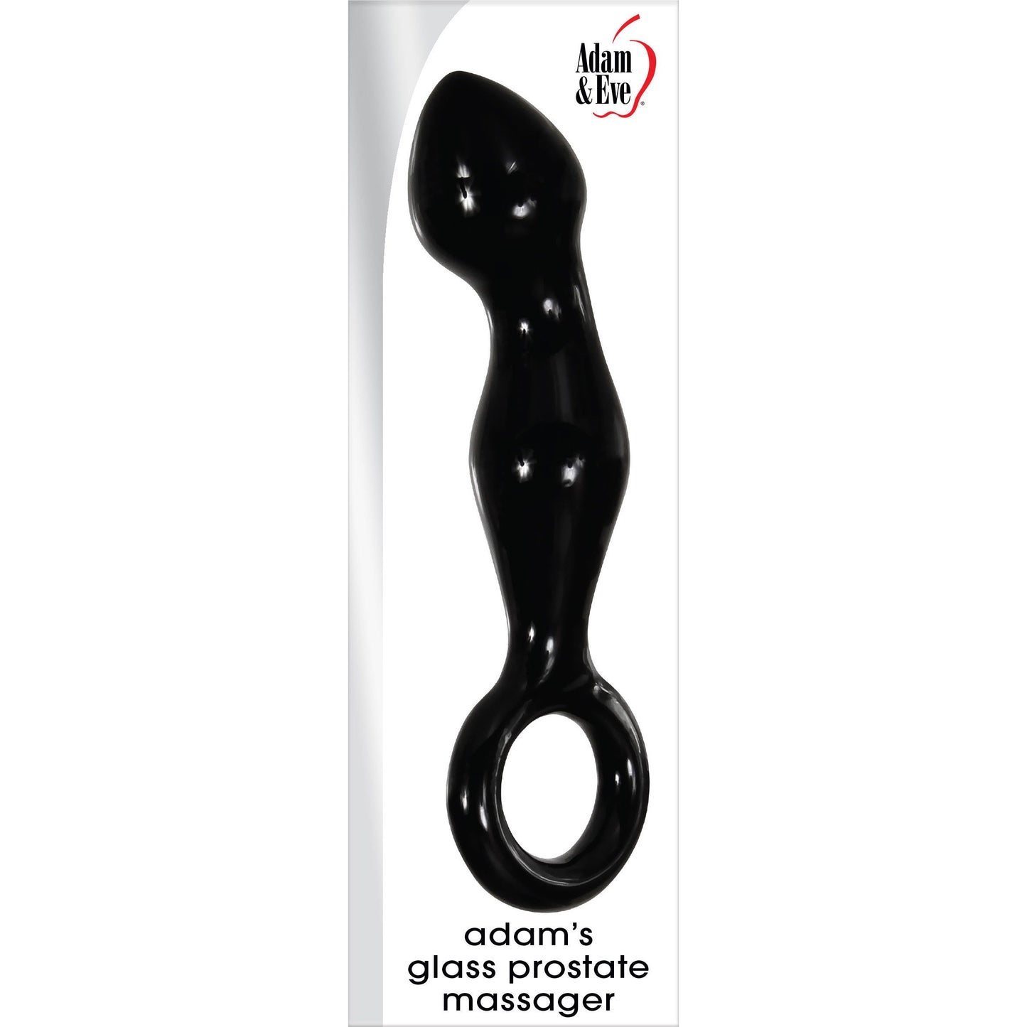 Adam's Glass Prostate Massager - Black