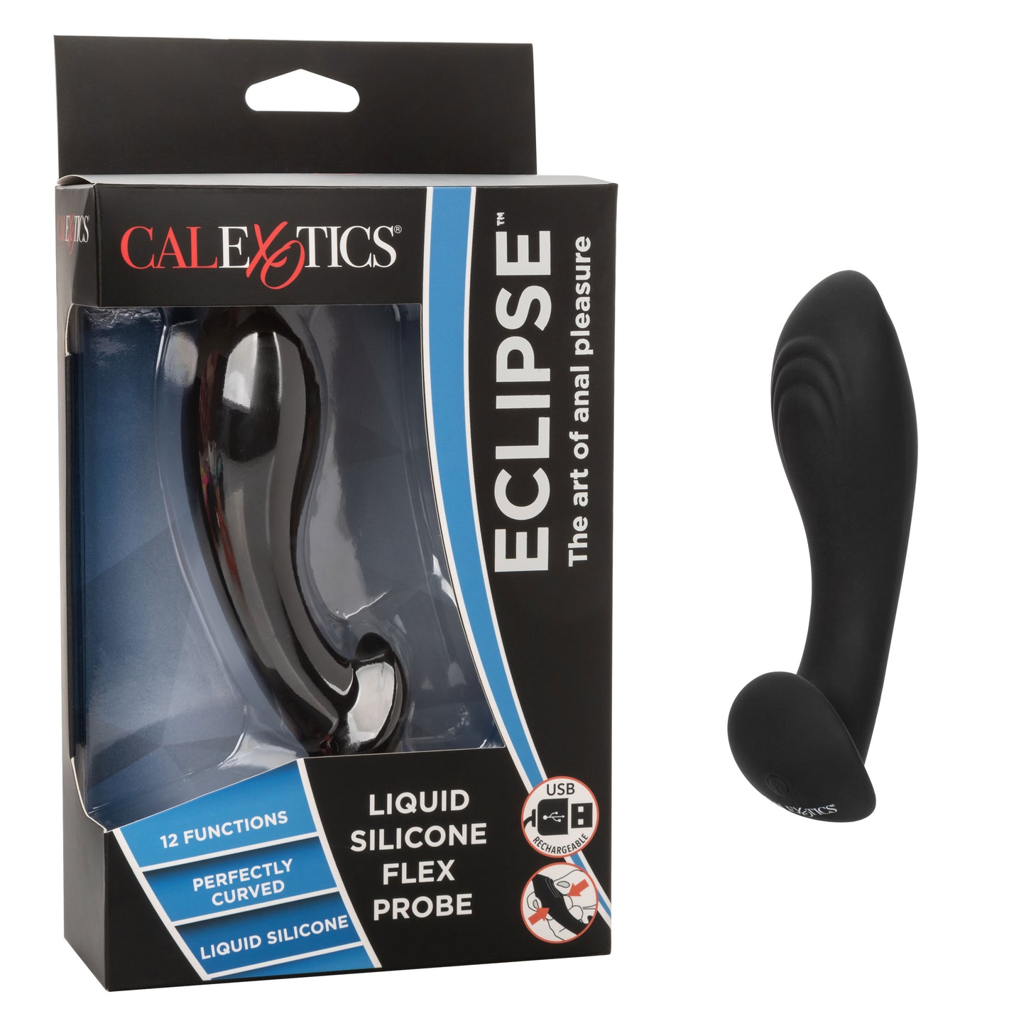 Eclipse Liquid Silicone Flex Probe - Black