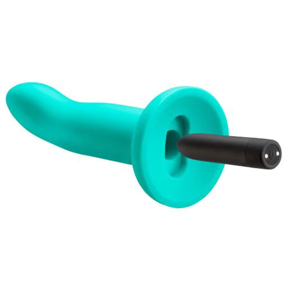 Ergo Super Flexi IV Dong Soft and Flexible Liquid Silicone With Vibrator - Teal